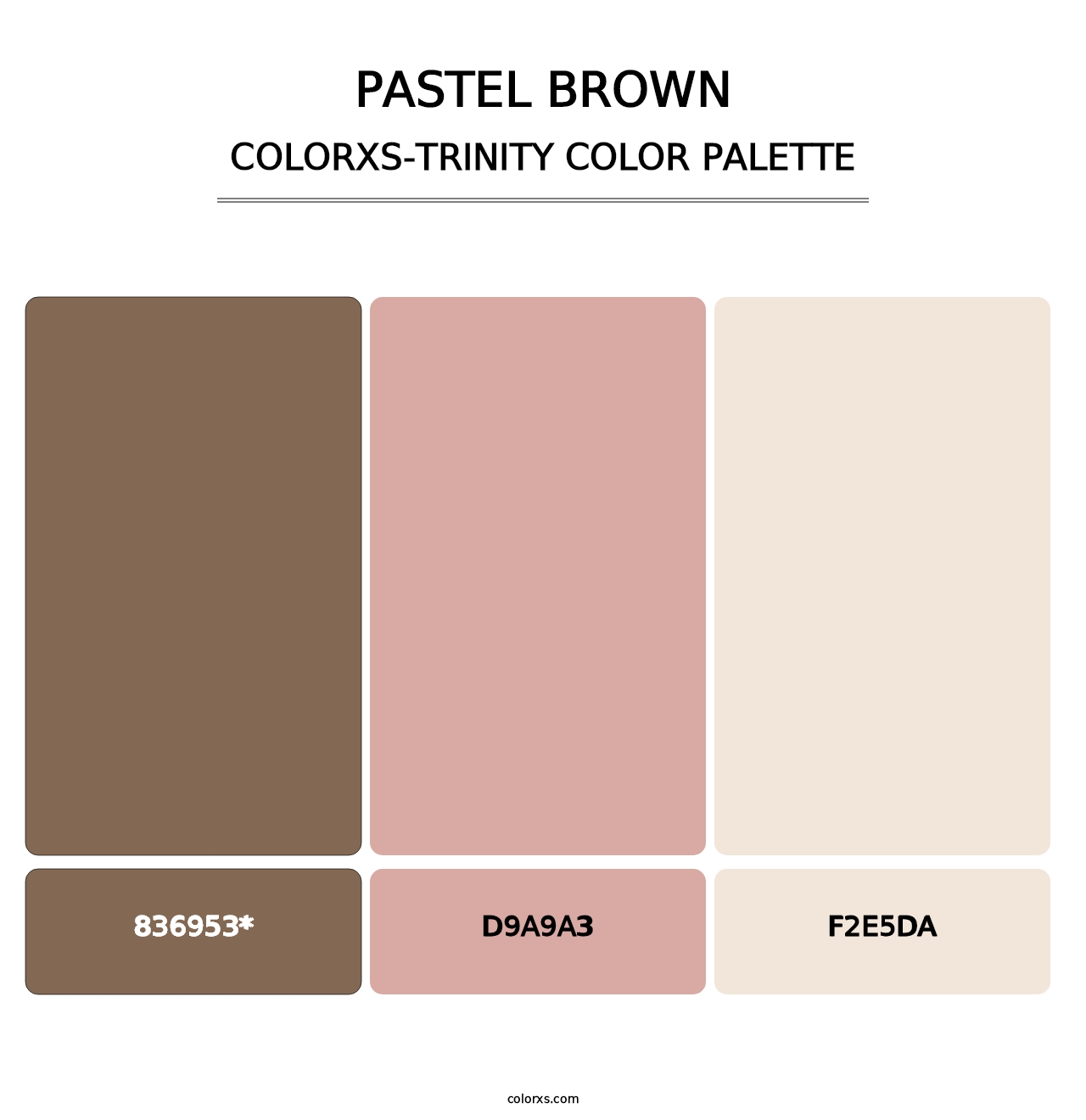 Pastel Brown - Colorxs Trinity Palette