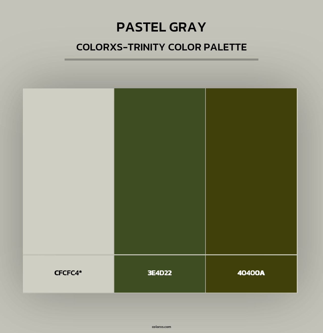 Pastel Gray - Colorxs Trinity Palette
