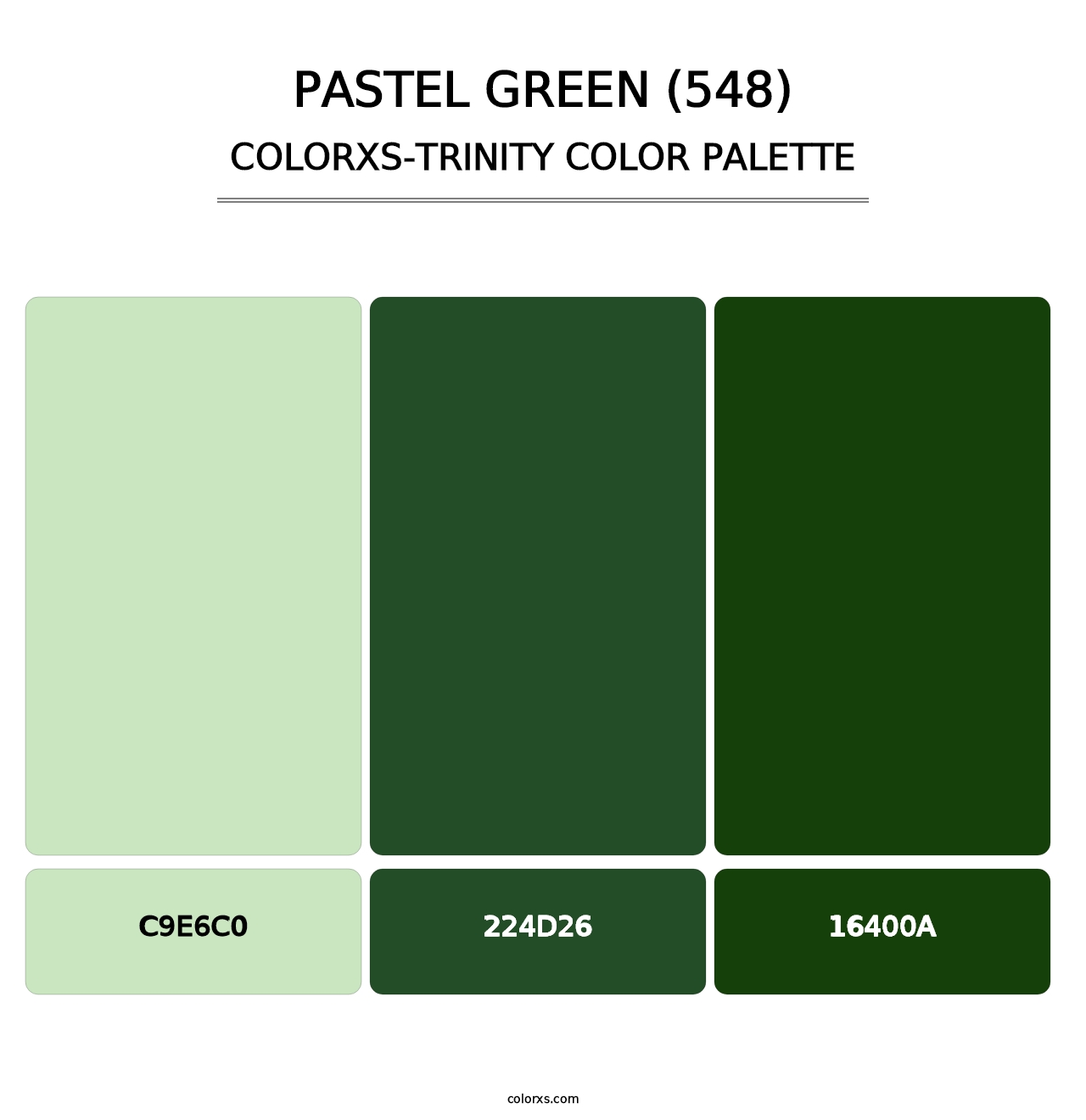 Pastel Green (548) - Colorxs Trinity Palette