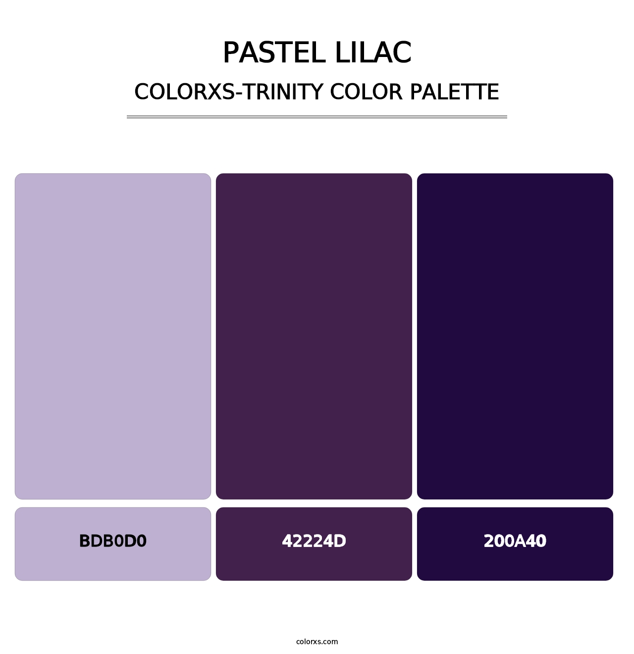 Pastel Lilac - Colorxs Trinity Palette