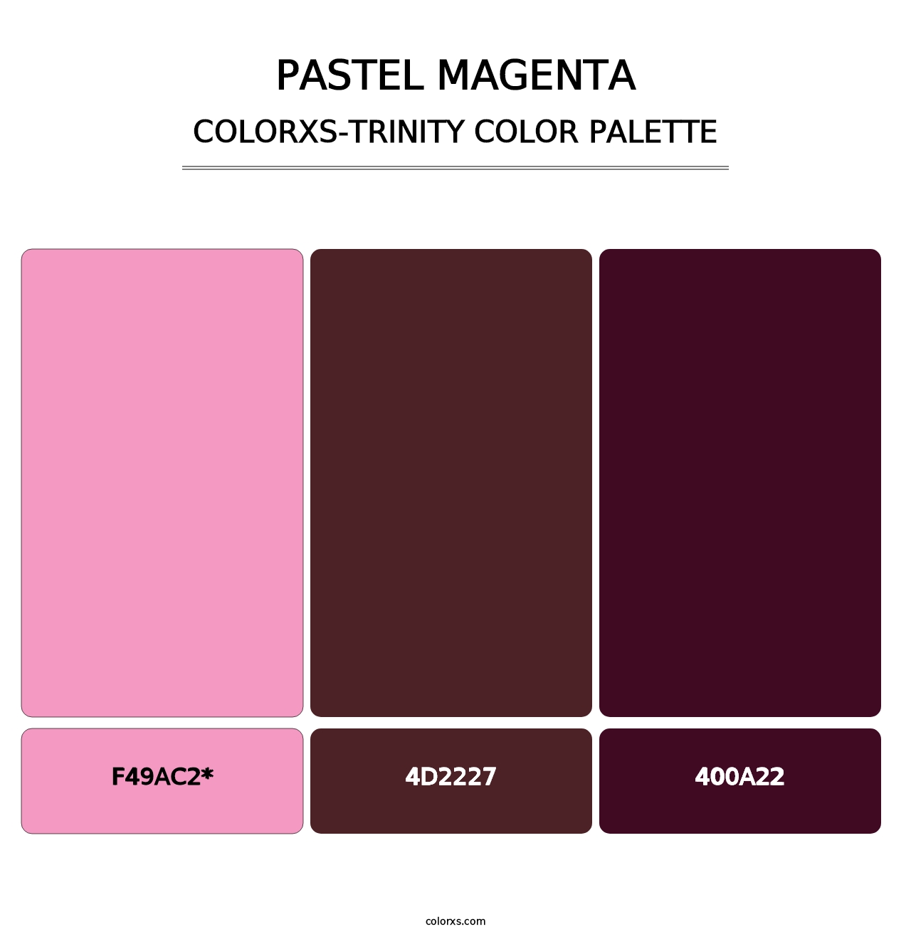 Pastel Magenta - Colorxs Trinity Palette