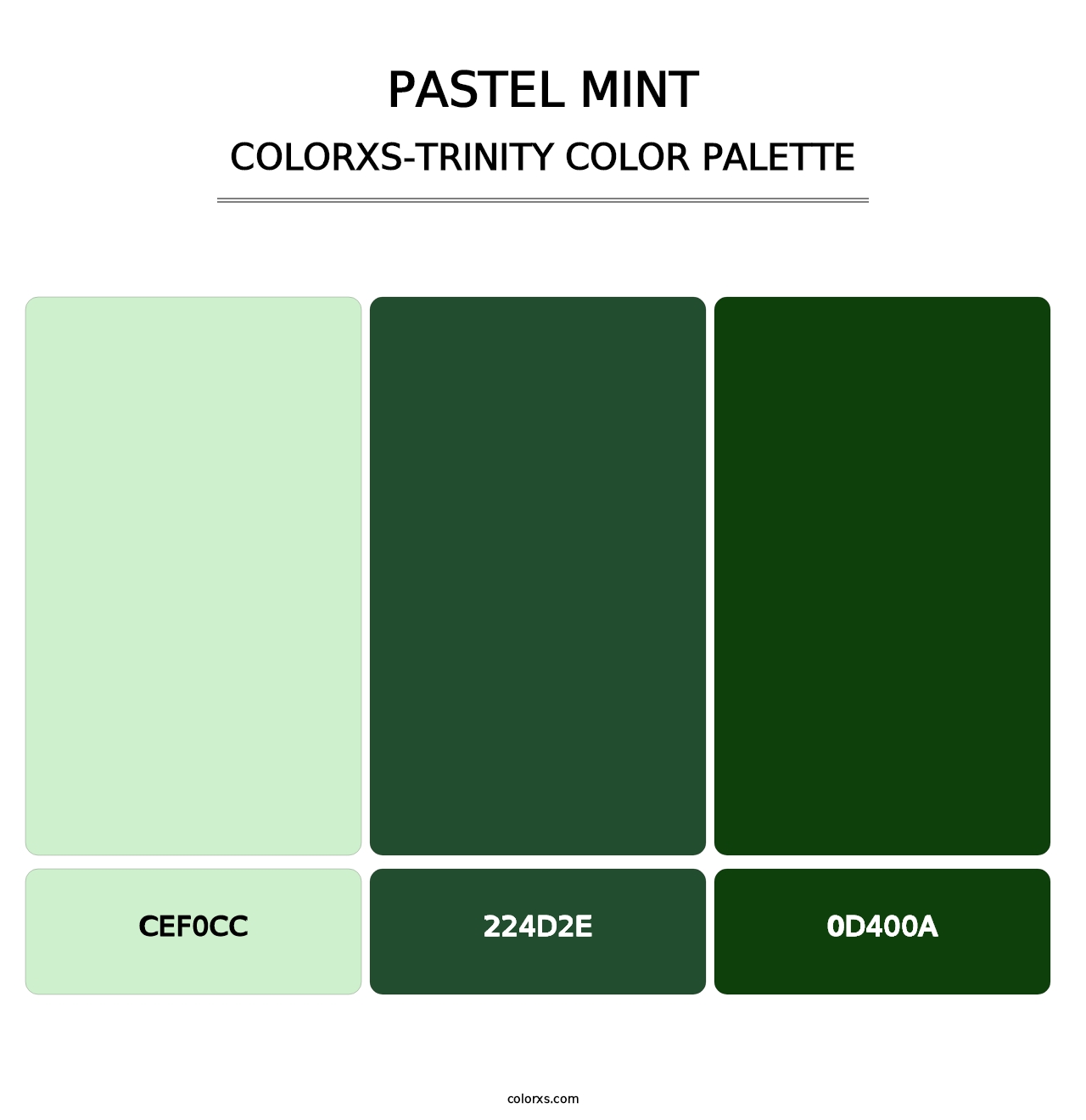 Pastel Mint - Colorxs Trinity Palette