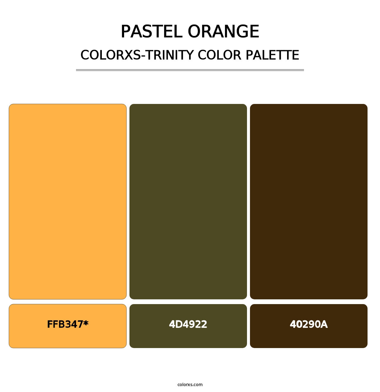 Pastel Orange - Colorxs Trinity Palette