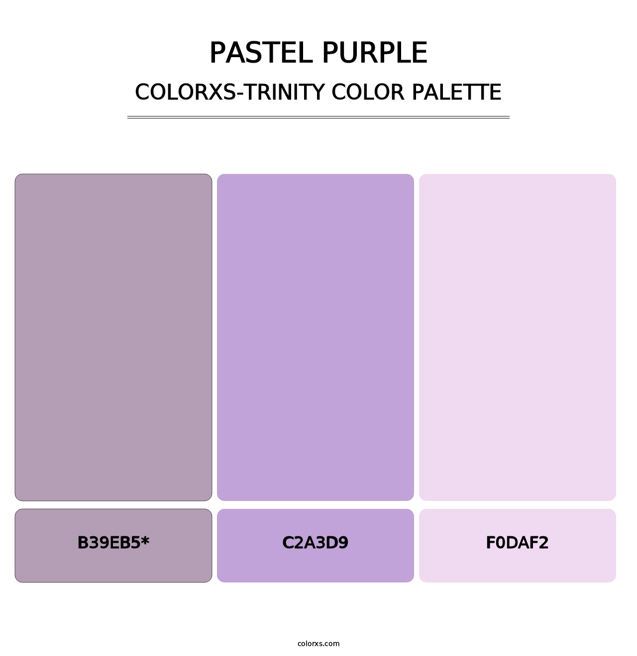 Pastel Purple - Colorxs Trinity Palette