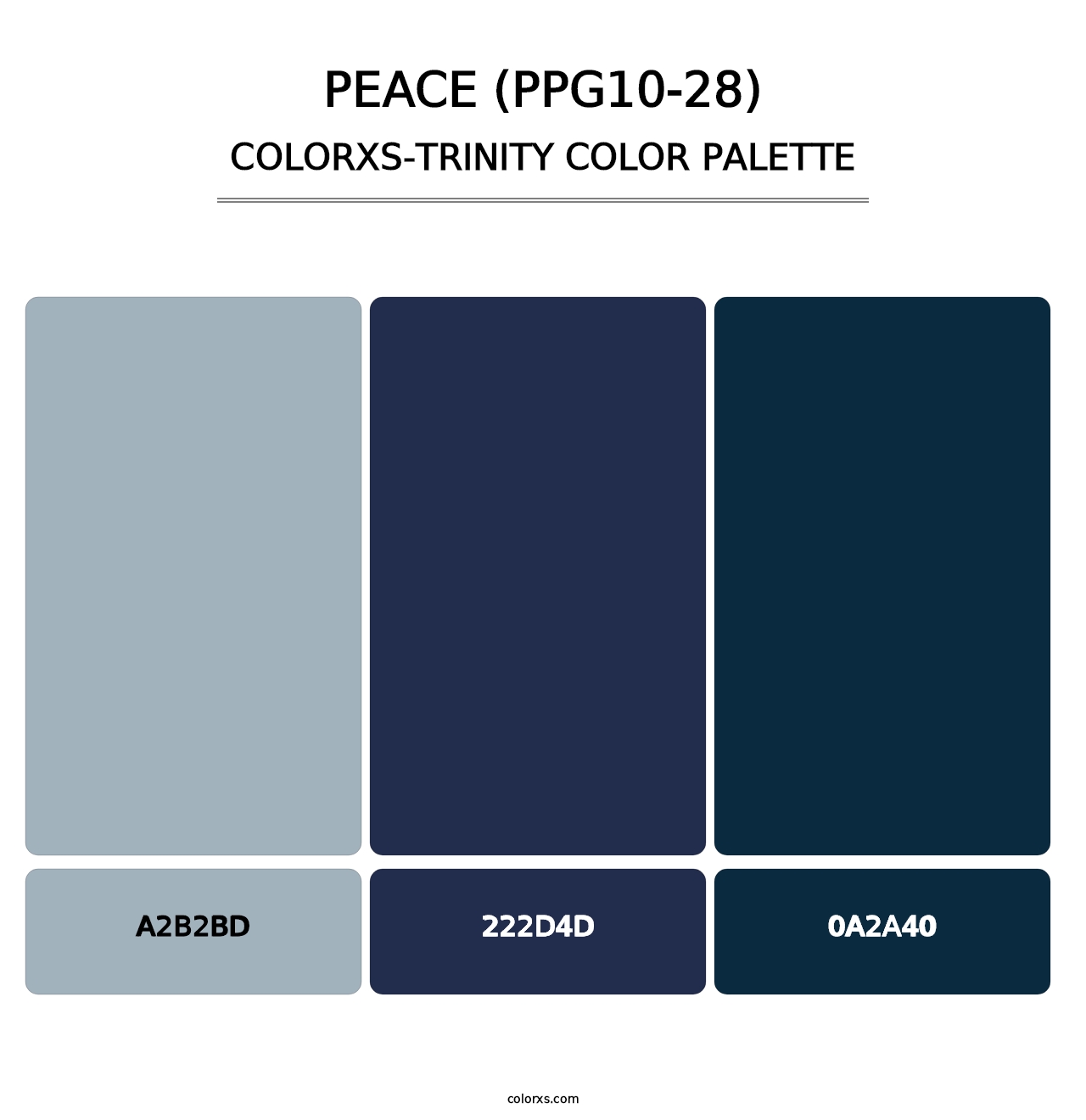 Peace (PPG10-28) - Colorxs Trinity Palette