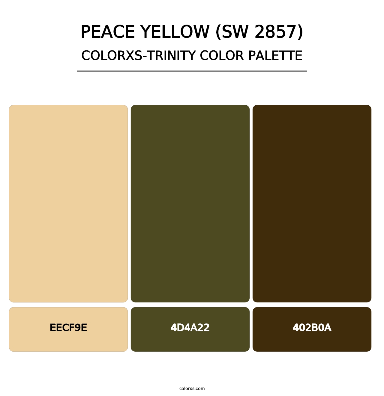 Peace Yellow (SW 2857) - Colorxs Trinity Palette