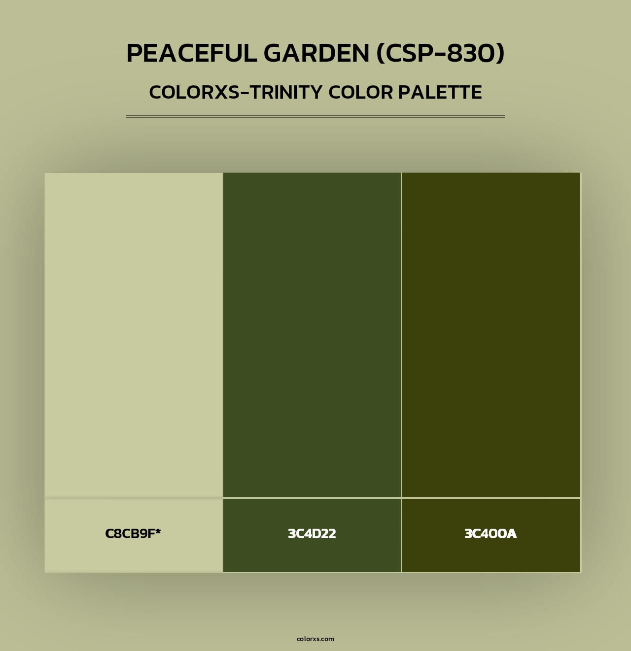 Peaceful Garden (CSP-830) - Colorxs Trinity Palette