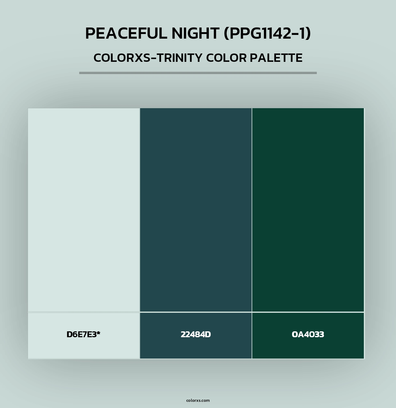 Peaceful Night (PPG1142-1) - Colorxs Trinity Palette