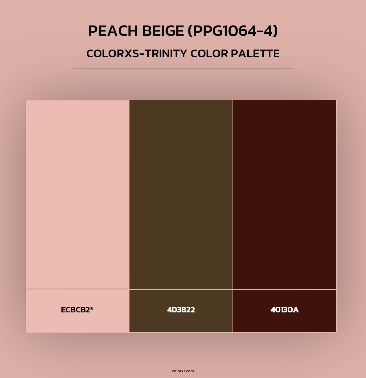 Peach Beige (PPG1064-4) - Colorxs Trinity Palette