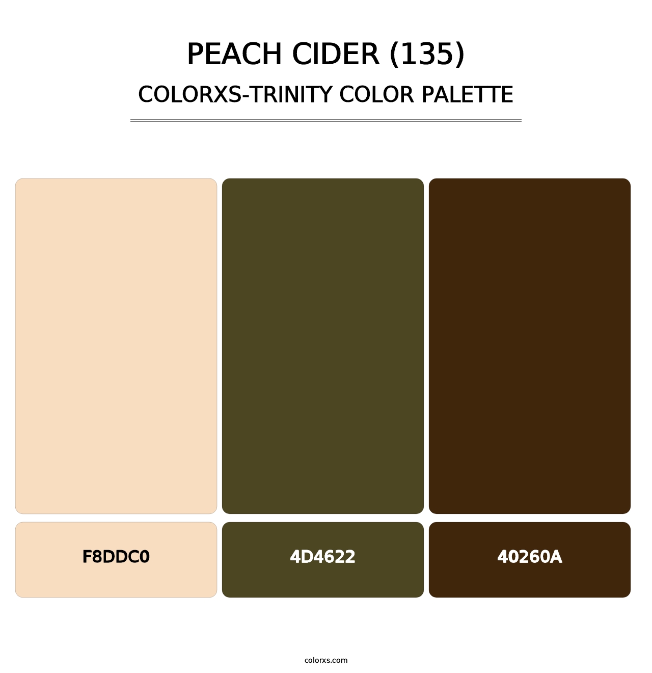 Peach Cider (135) - Colorxs Trinity Palette