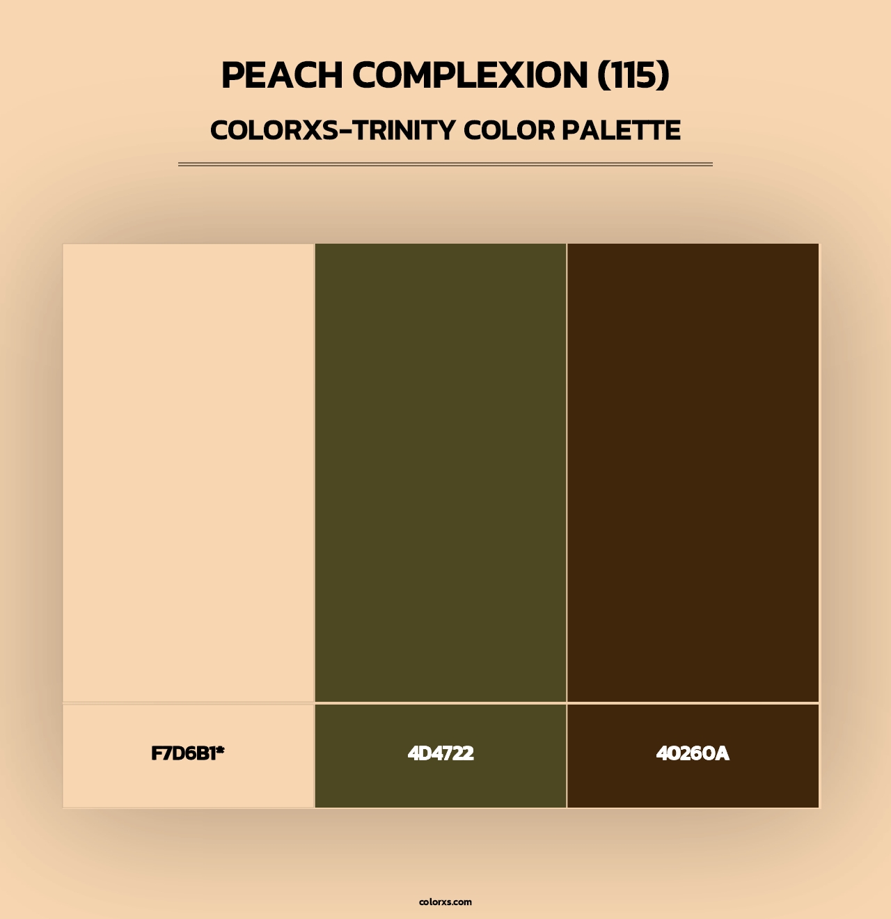 Peach Complexion (115) - Colorxs Trinity Palette