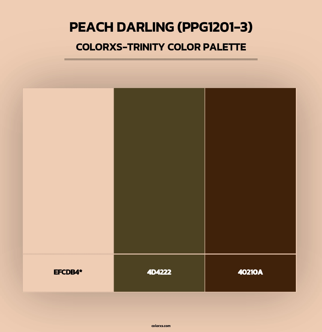 Peach Darling (PPG1201-3) - Colorxs Trinity Palette