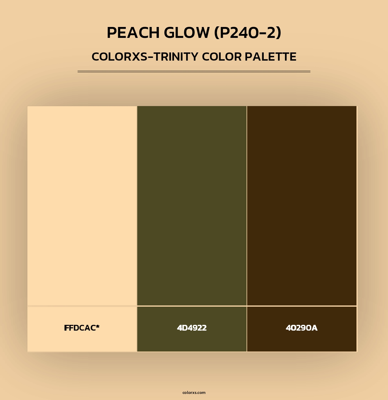 Peach Glow (P240-2) - Colorxs Trinity Palette