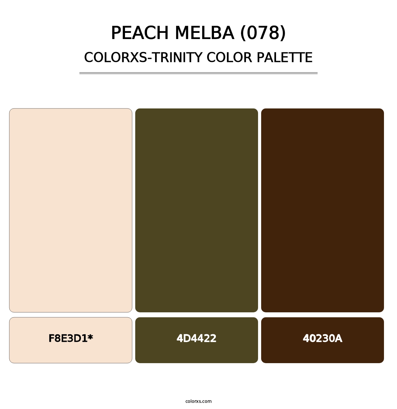 Peach Melba (078) - Colorxs Trinity Palette