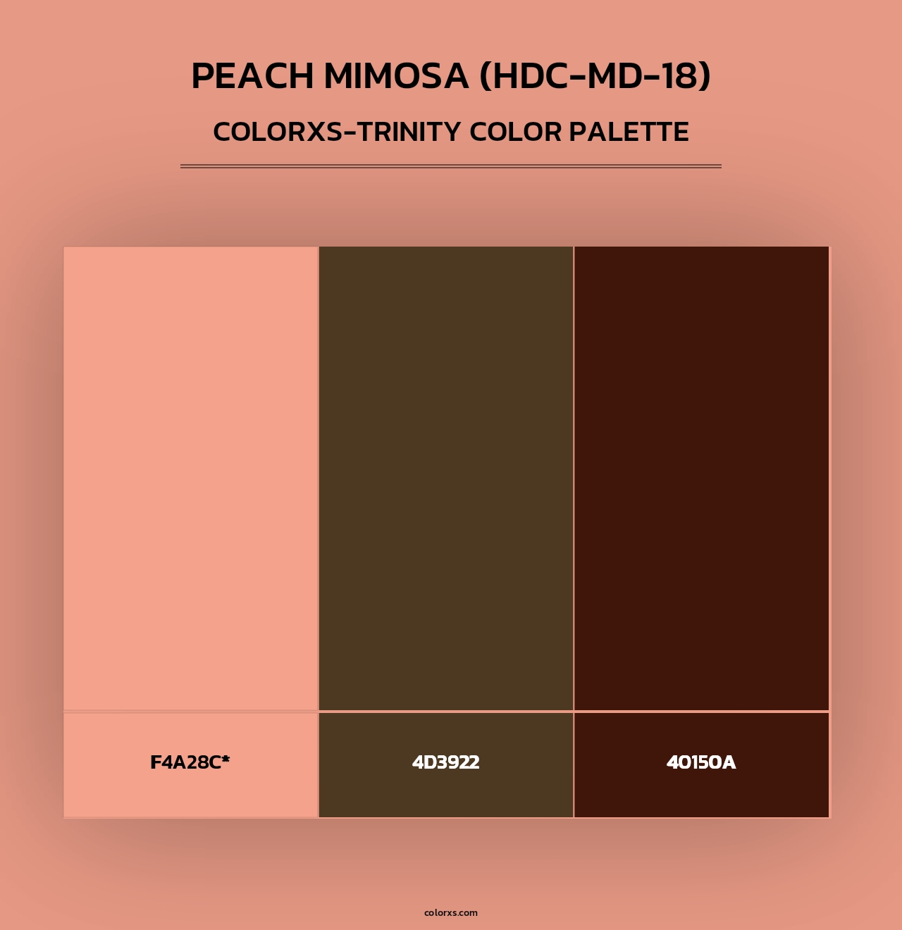 Peach Mimosa (HDC-MD-18) - Colorxs Trinity Palette
