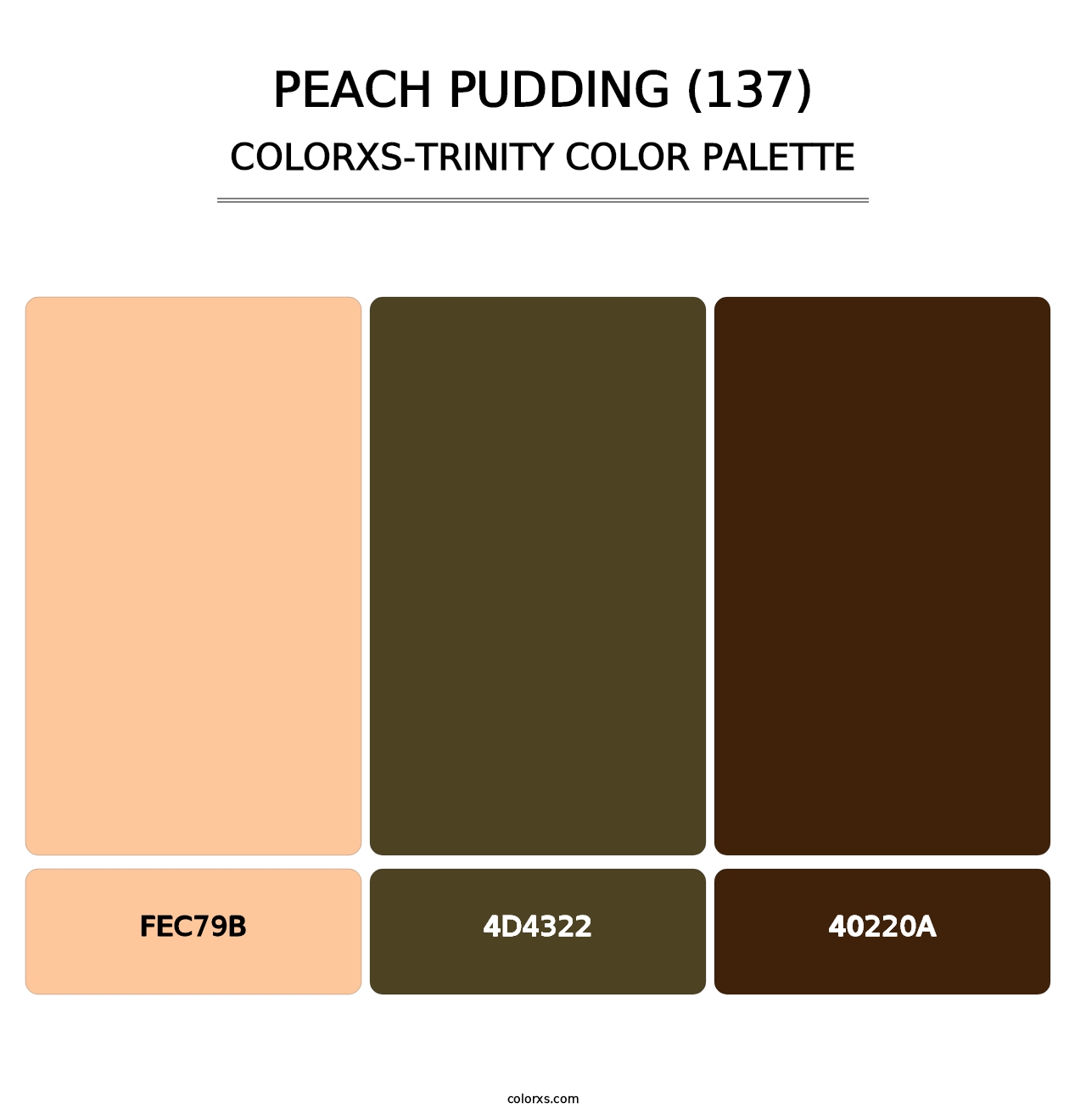 Peach Pudding (137) - Colorxs Trinity Palette