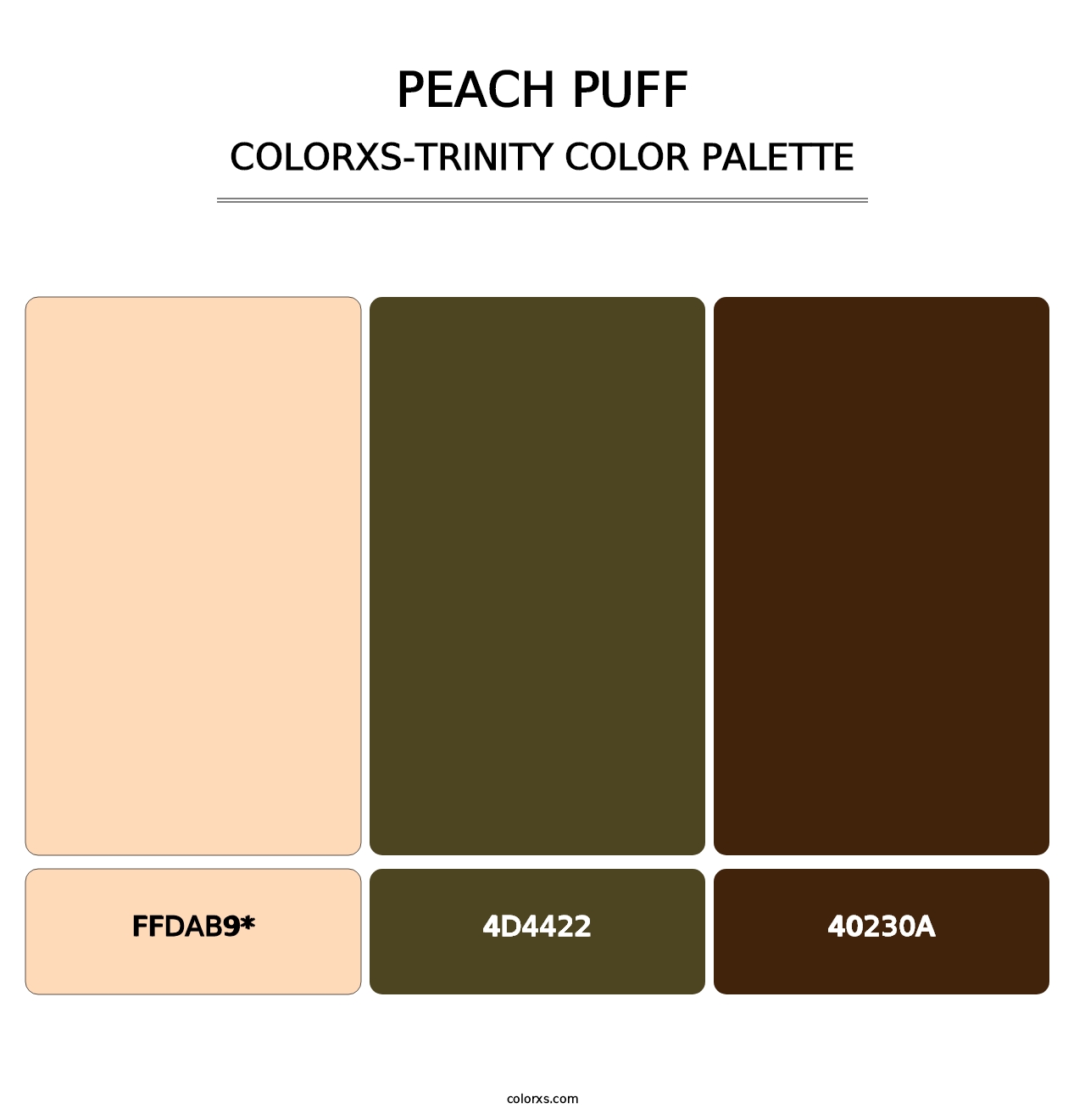 Peach Puff - Colorxs Trinity Palette