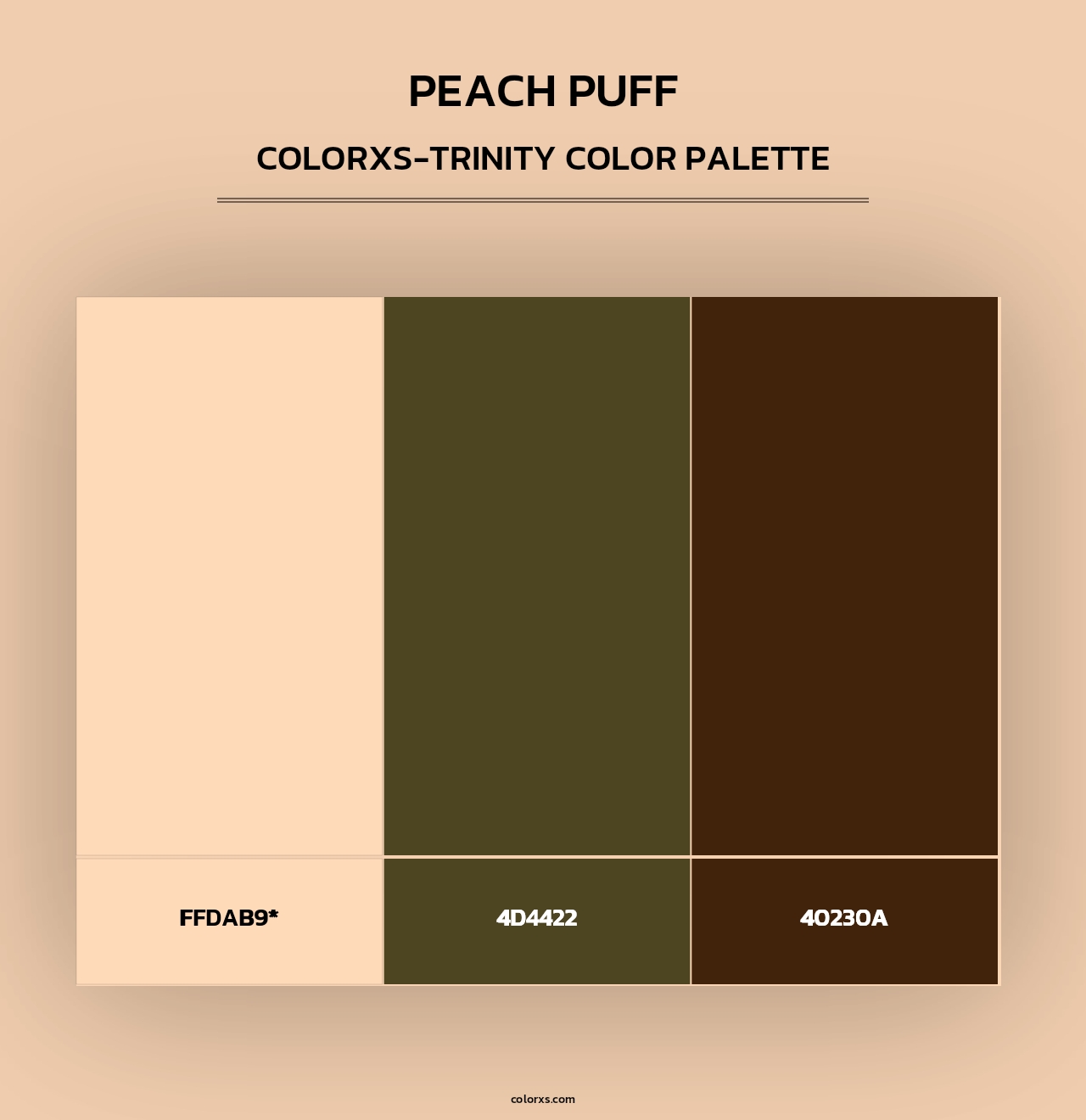 Peach Puff - Colorxs Trinity Palette