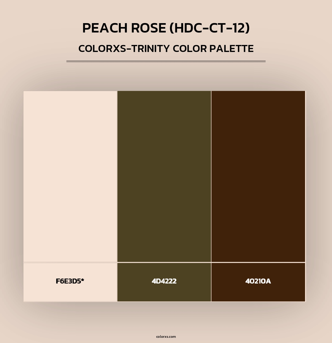 Peach Rose (HDC-CT-12) - Colorxs Trinity Palette