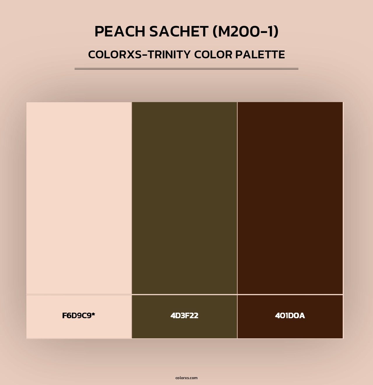 Peach Sachet (M200-1) - Colorxs Trinity Palette