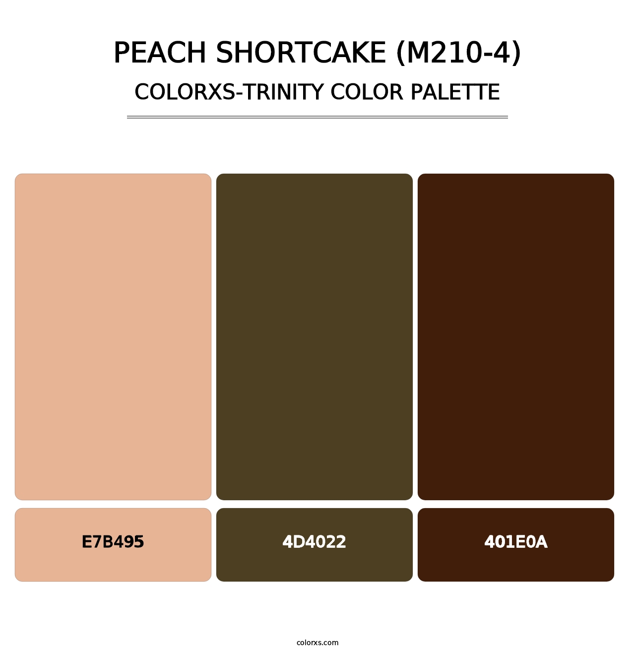 Peach Shortcake (M210-4) - Colorxs Trinity Palette