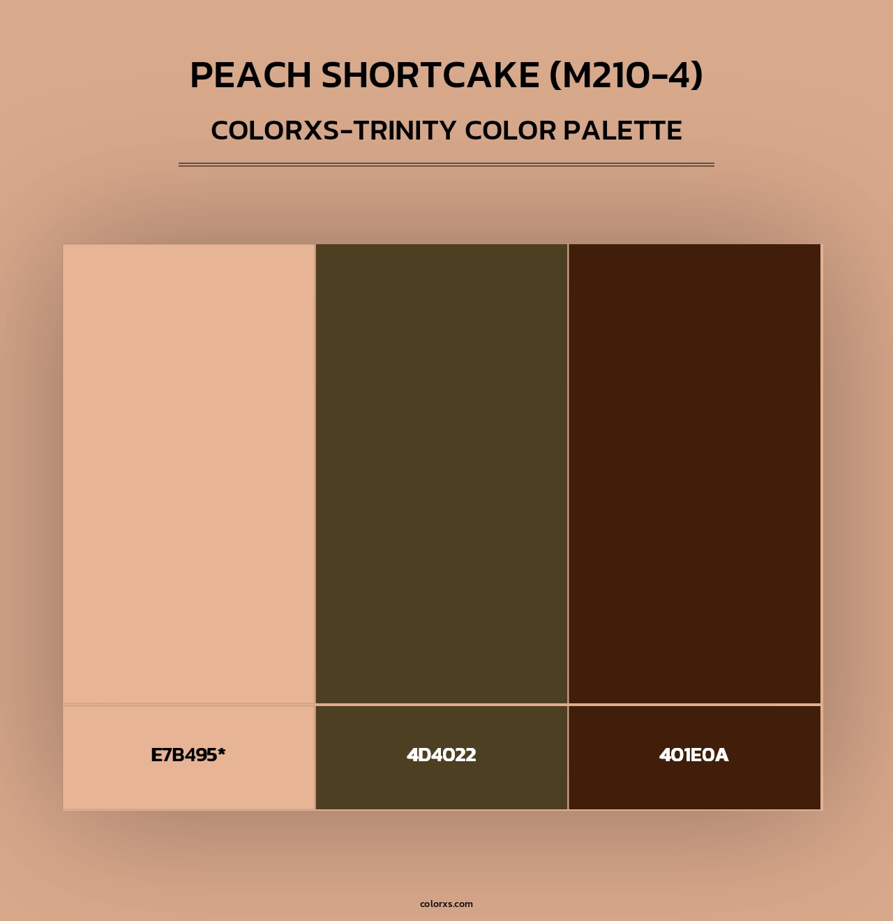 Peach Shortcake (M210-4) - Colorxs Trinity Palette
