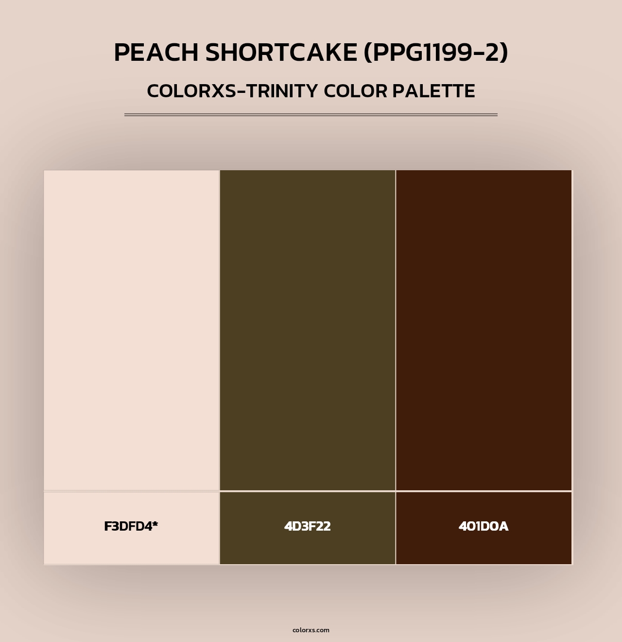 Peach Shortcake (PPG1199-2) - Colorxs Trinity Palette