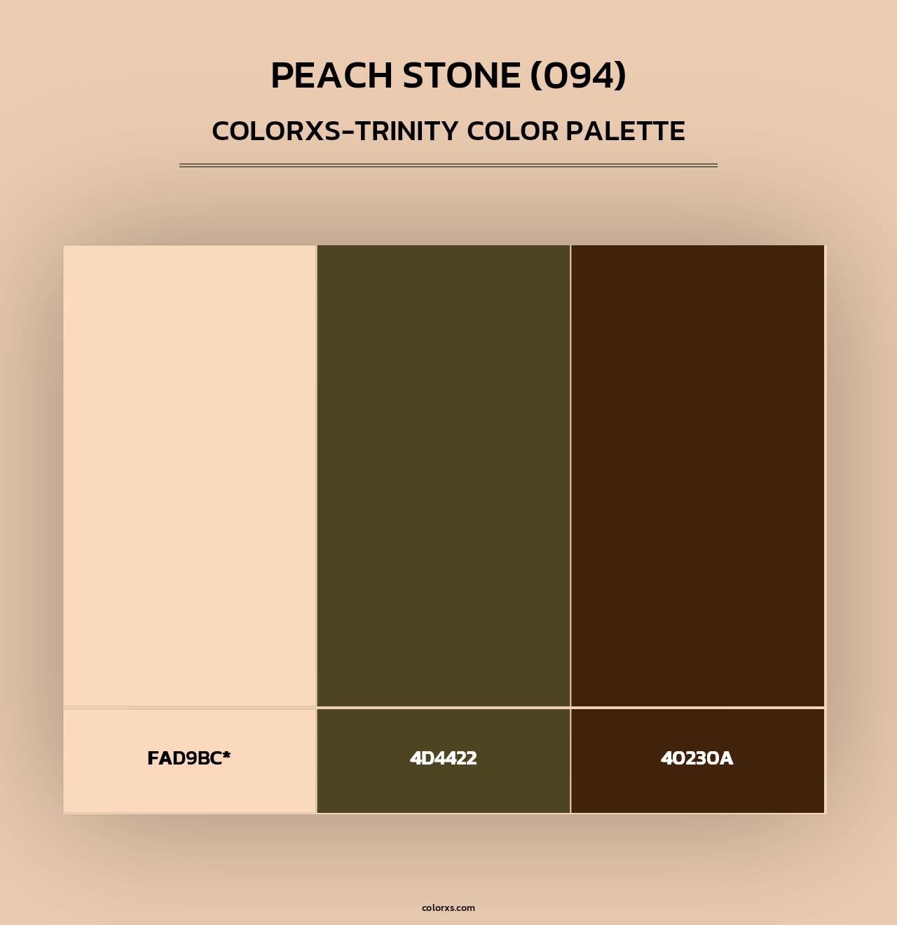Peach Stone (094) - Colorxs Trinity Palette