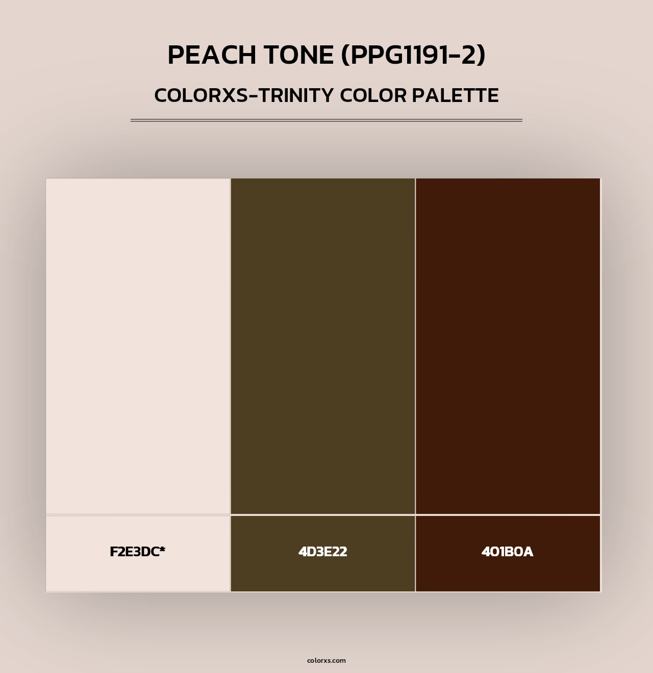 Peach Tone (PPG1191-2) - Colorxs Trinity Palette