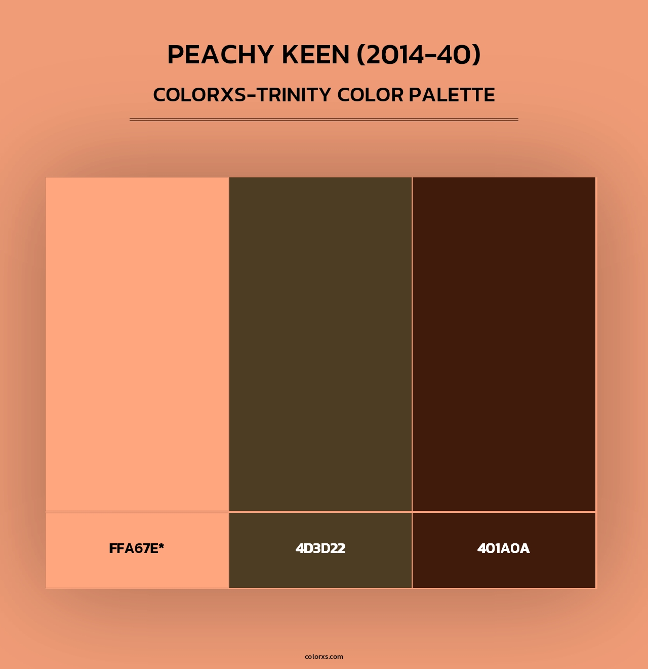 Peachy Keen (2014-40) - Colorxs Trinity Palette