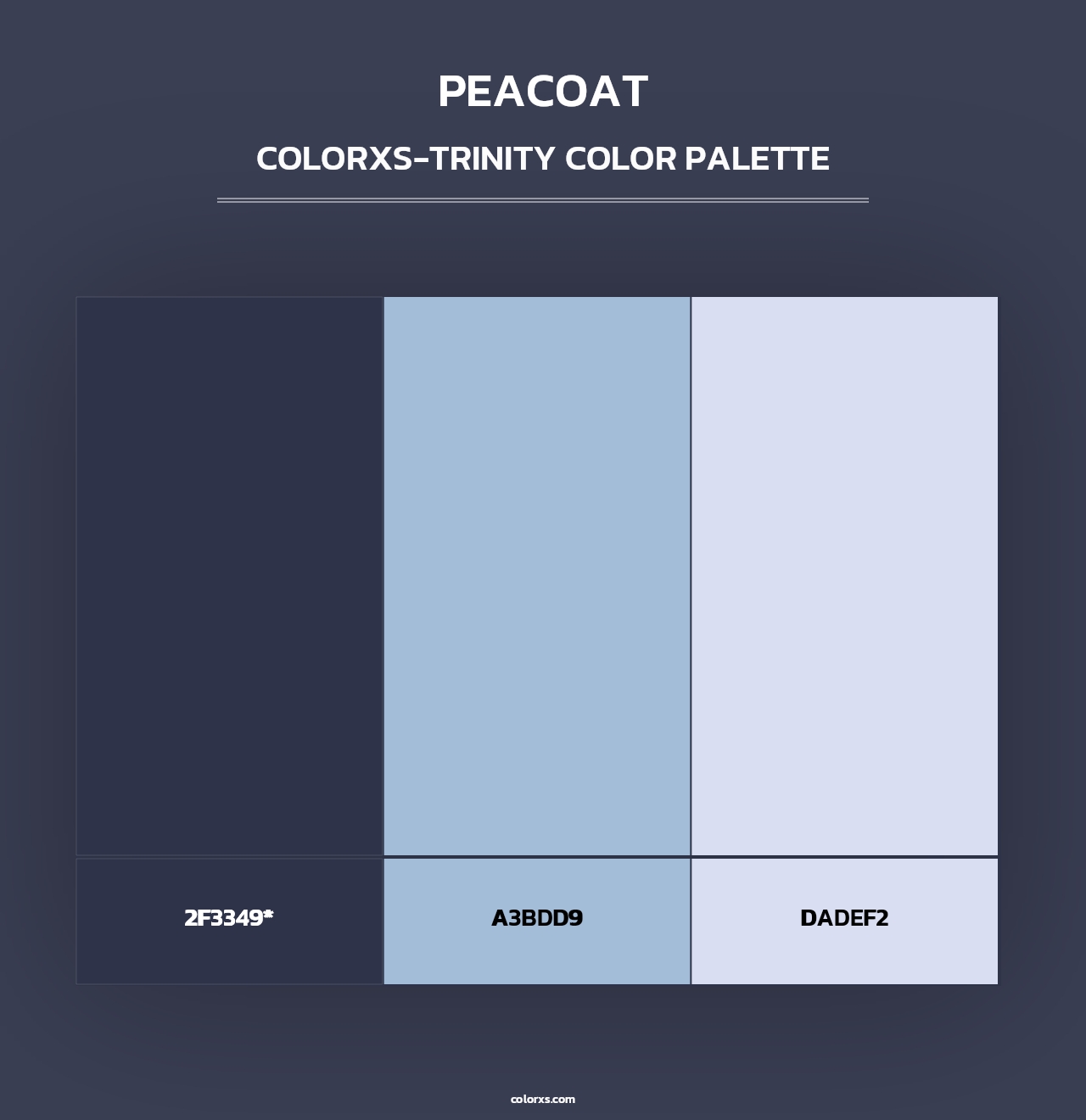 Peacoat - Colorxs Trinity Palette