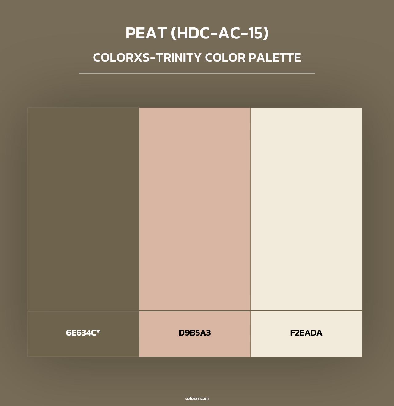 Peat (HDC-AC-15) - Colorxs Trinity Palette