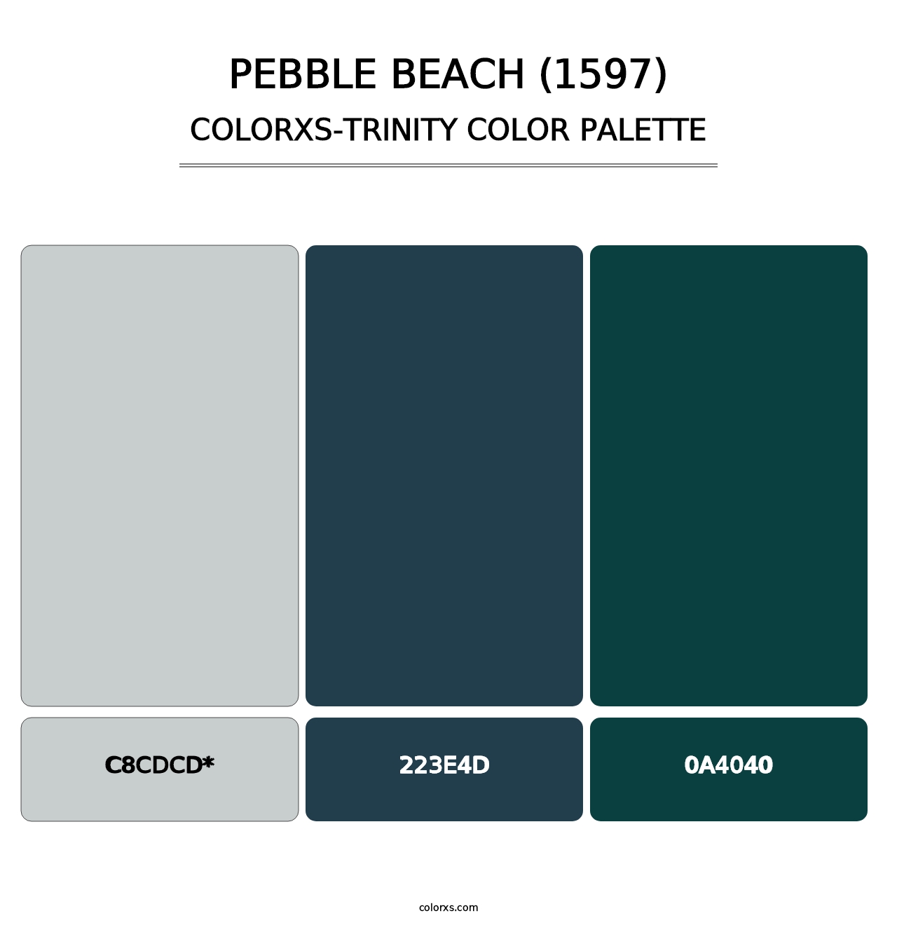 Pebble Beach (1597) - Colorxs Trinity Palette