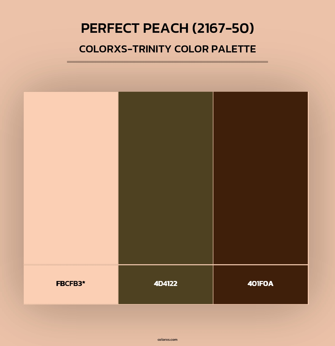 Perfect Peach (2167-50) - Colorxs Trinity Palette