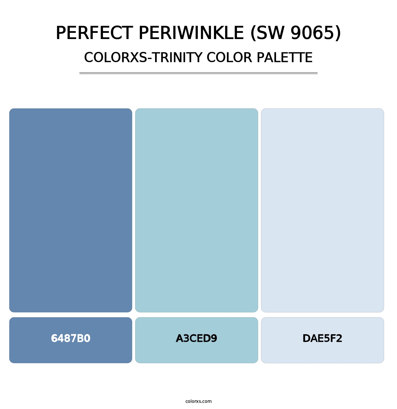 Perfect Periwinkle (SW 9065) - Colorxs Trinity Palette