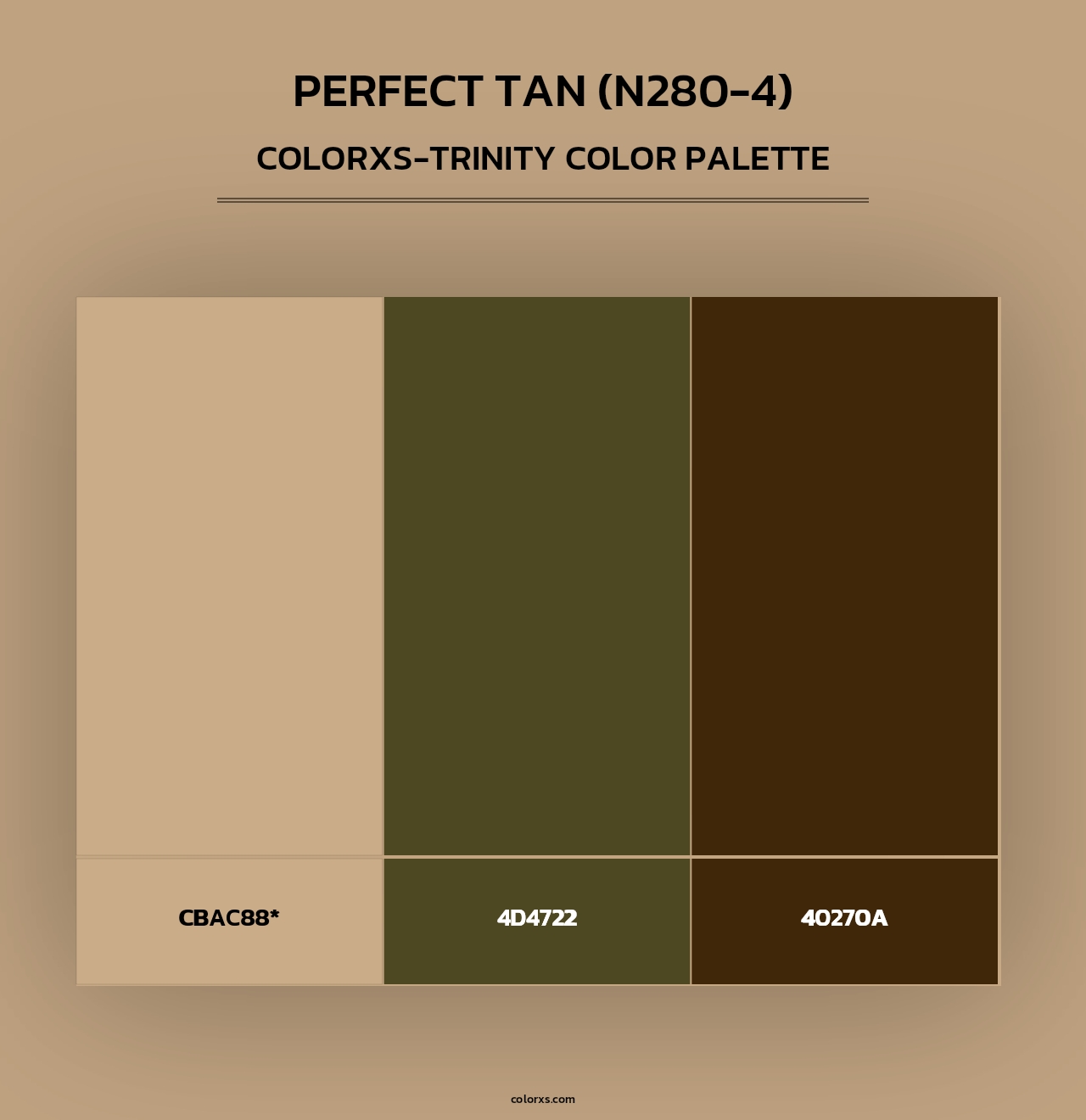 Perfect Tan (N280-4) - Colorxs Trinity Palette