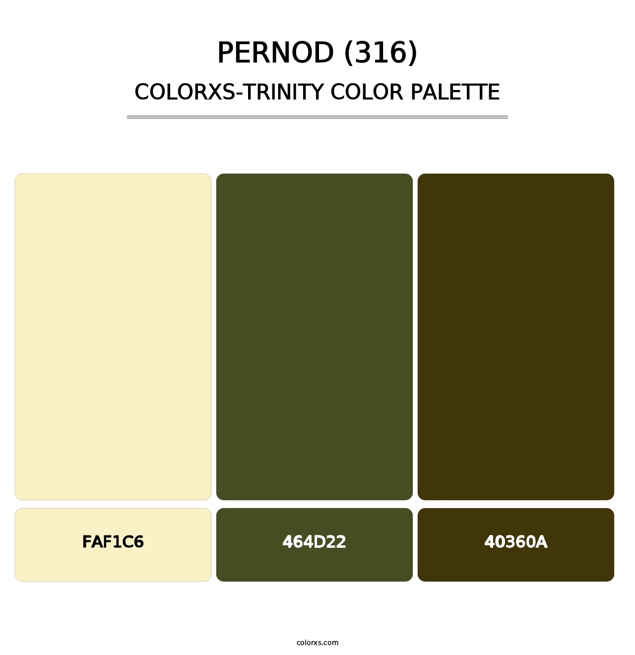 Pernod (316) - Colorxs Trinity Palette