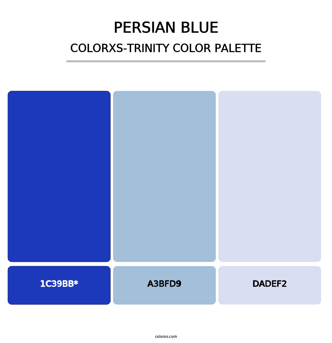 Persian Blue - Colorxs Trinity Palette