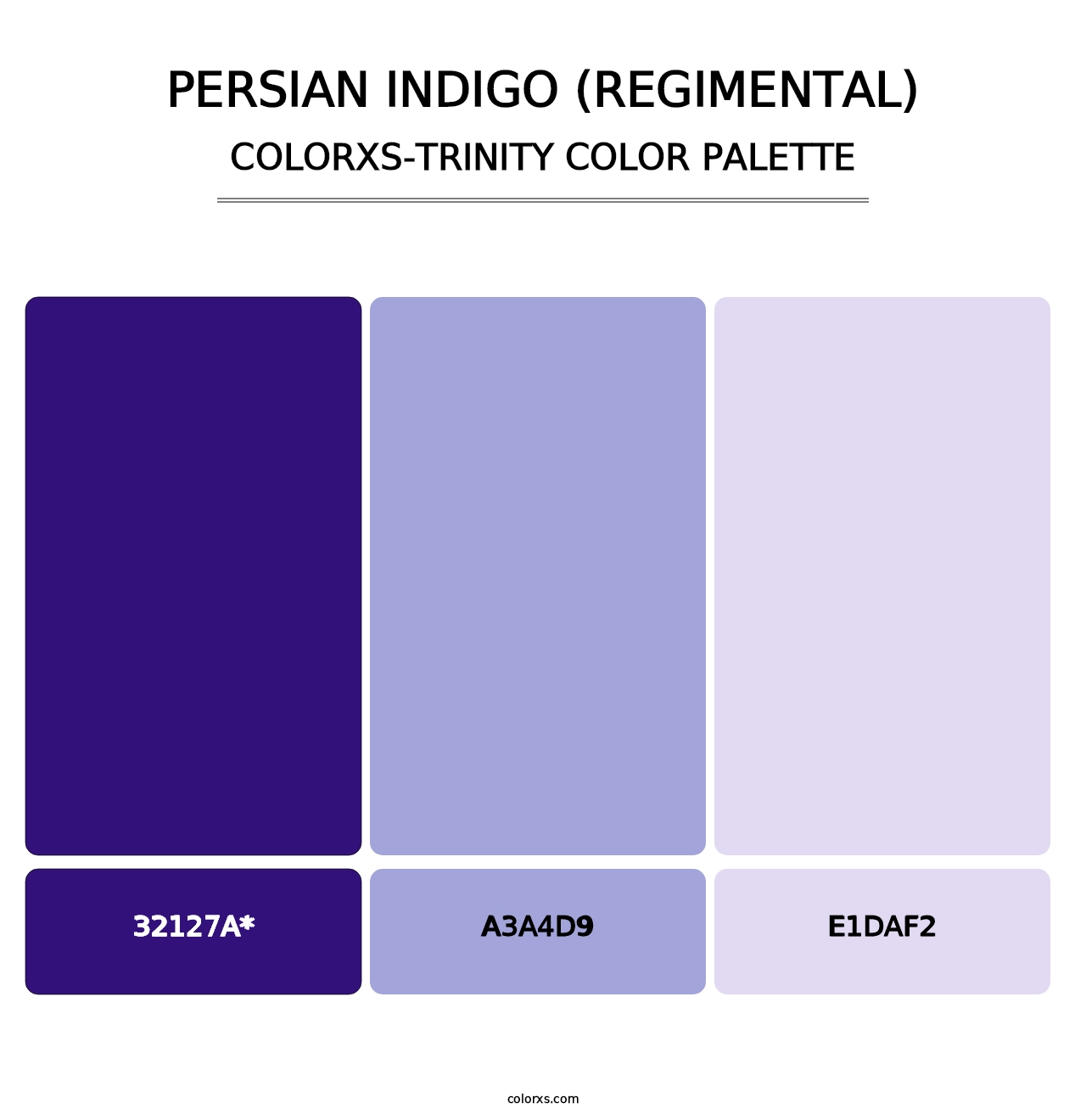 Persian Indigo (Regimental) - Colorxs Trinity Palette
