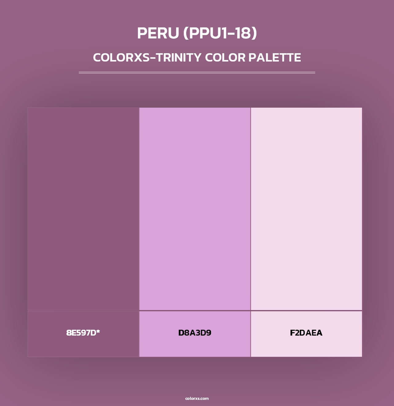 Peru (PPU1-18) - Colorxs Trinity Palette
