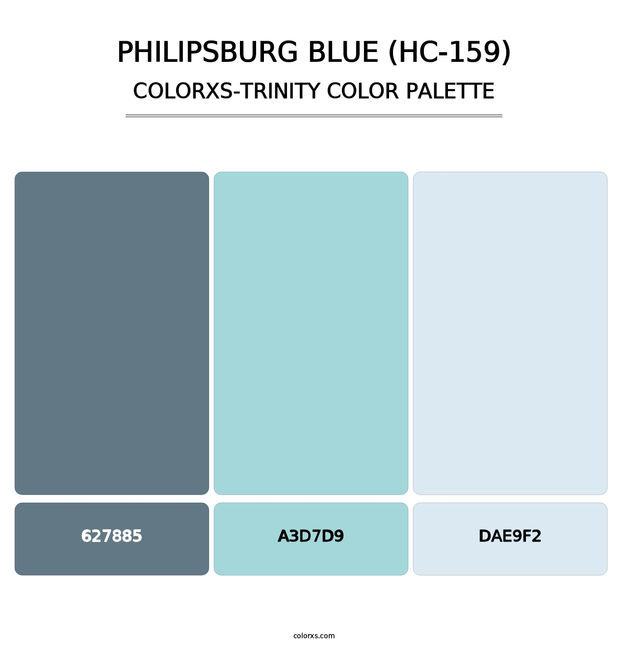 Philipsburg Blue (HC-159) - Colorxs Trinity Palette