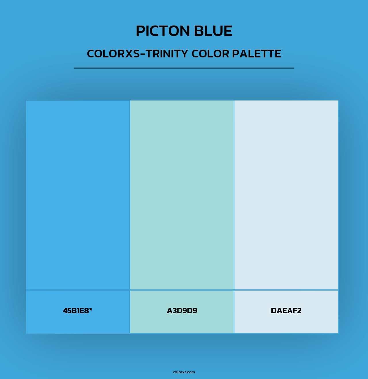 Picton Blue - Colorxs Trinity Palette