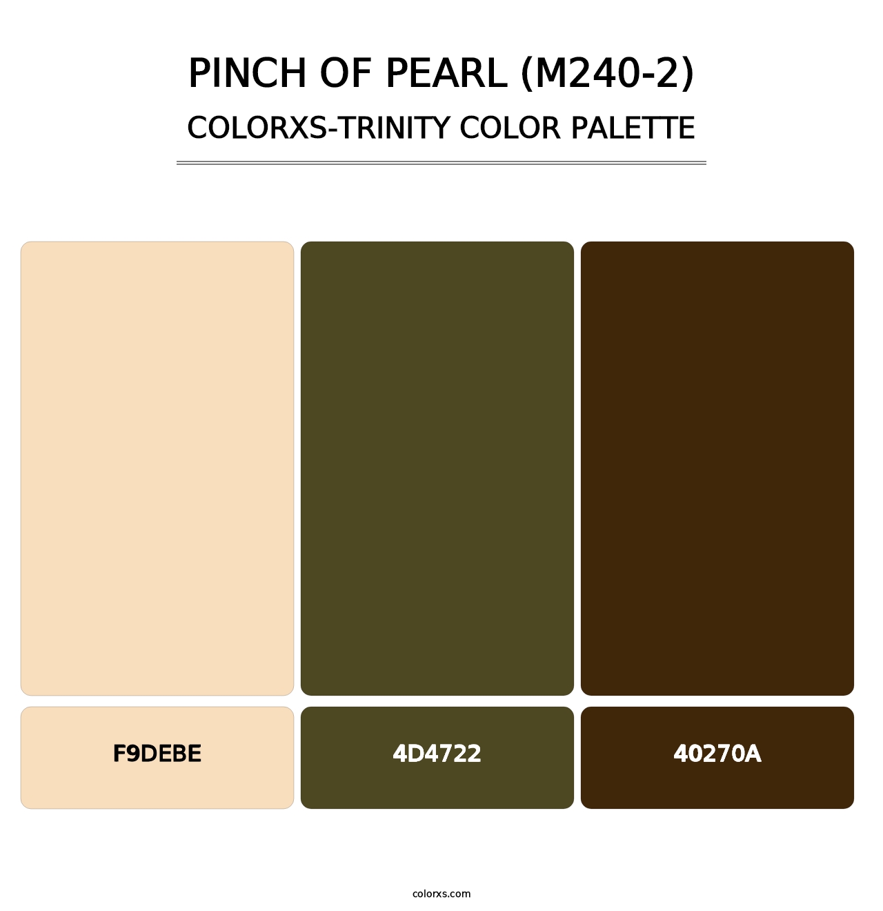 Pinch Of Pearl (M240-2) - Colorxs Trinity Palette