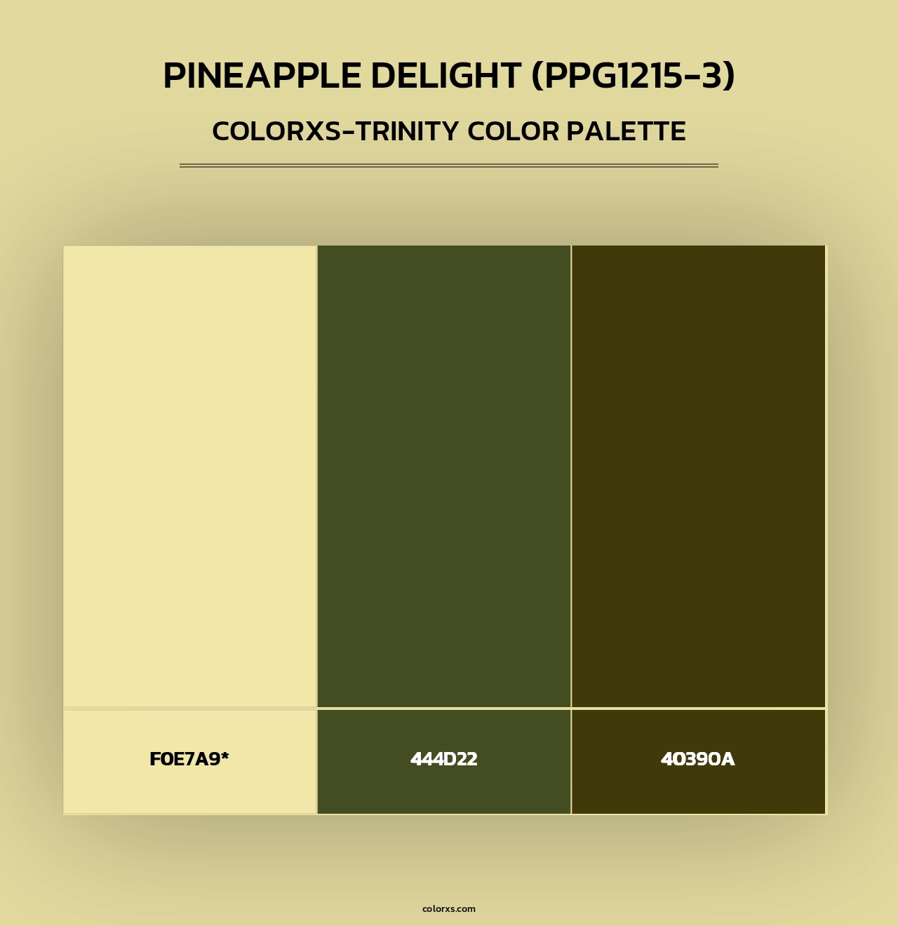 Pineapple Delight (PPG1215-3) - Colorxs Trinity Palette
