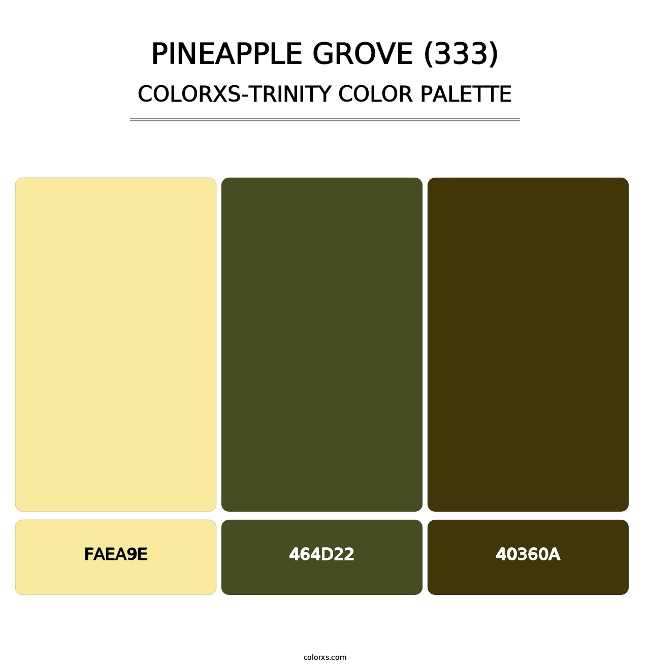 Pineapple Grove (333) - Colorxs Trinity Palette