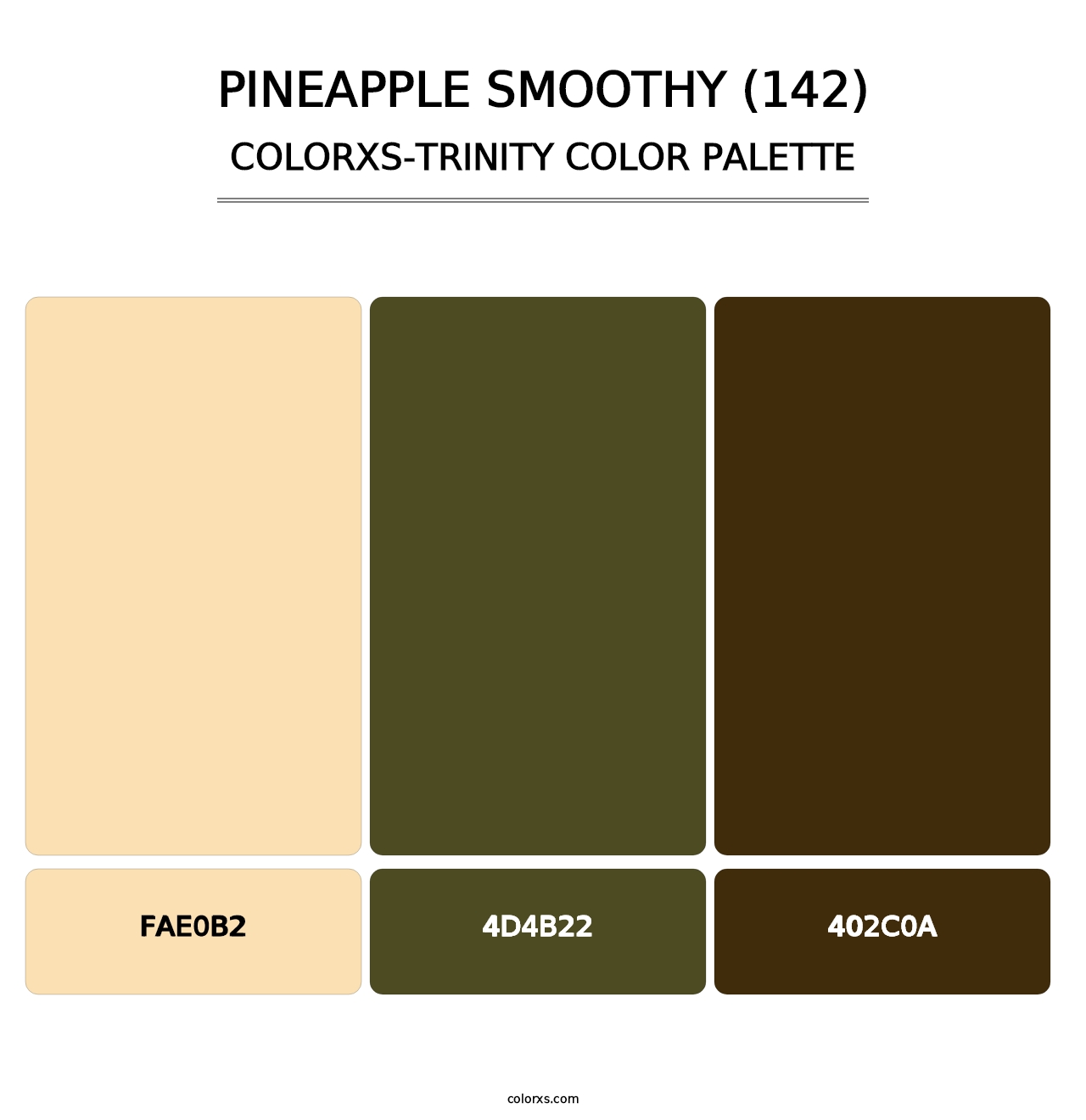 Pineapple Smoothy (142) - Colorxs Trinity Palette
