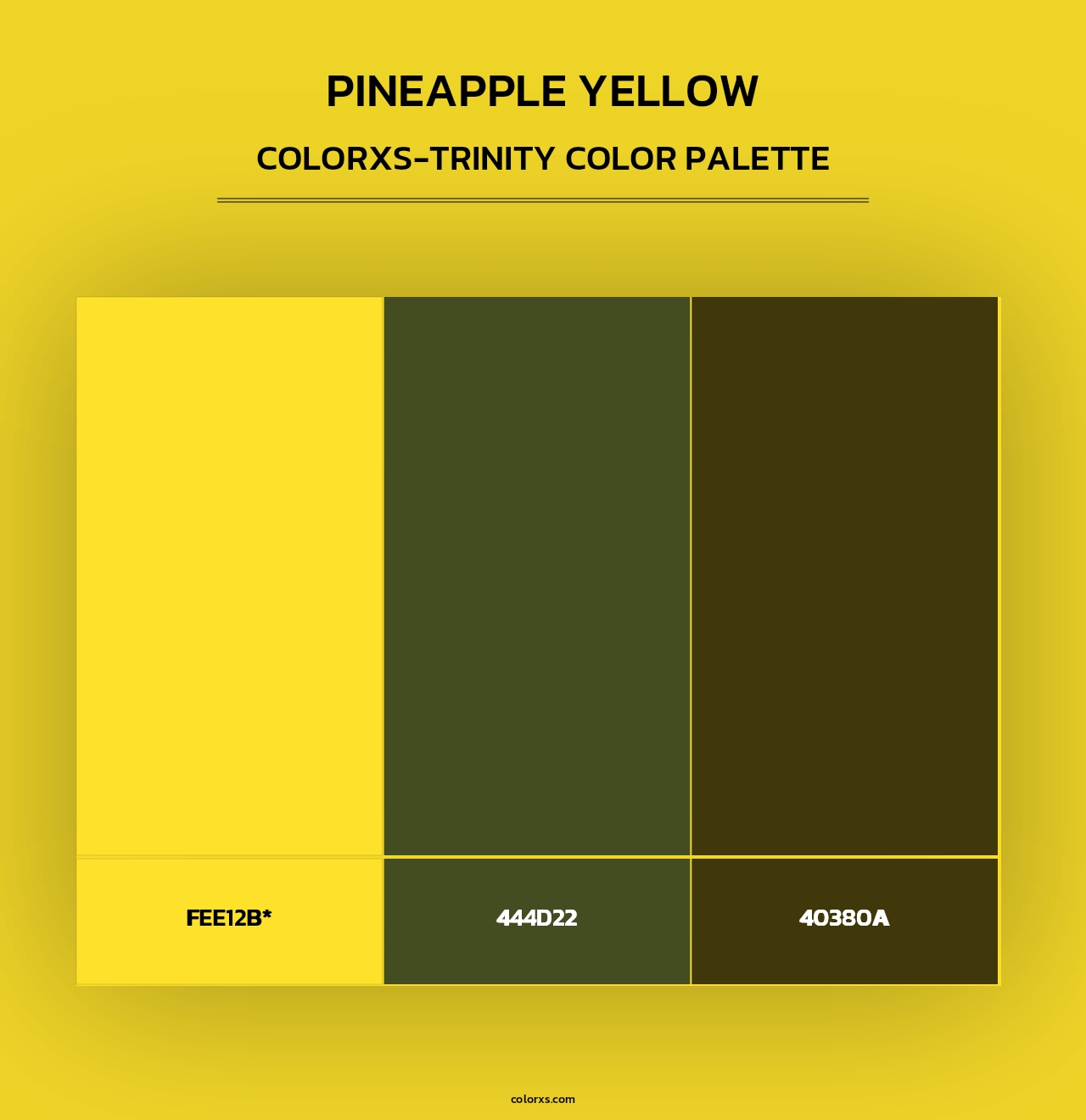 Pineapple Yellow - Colorxs Trinity Palette