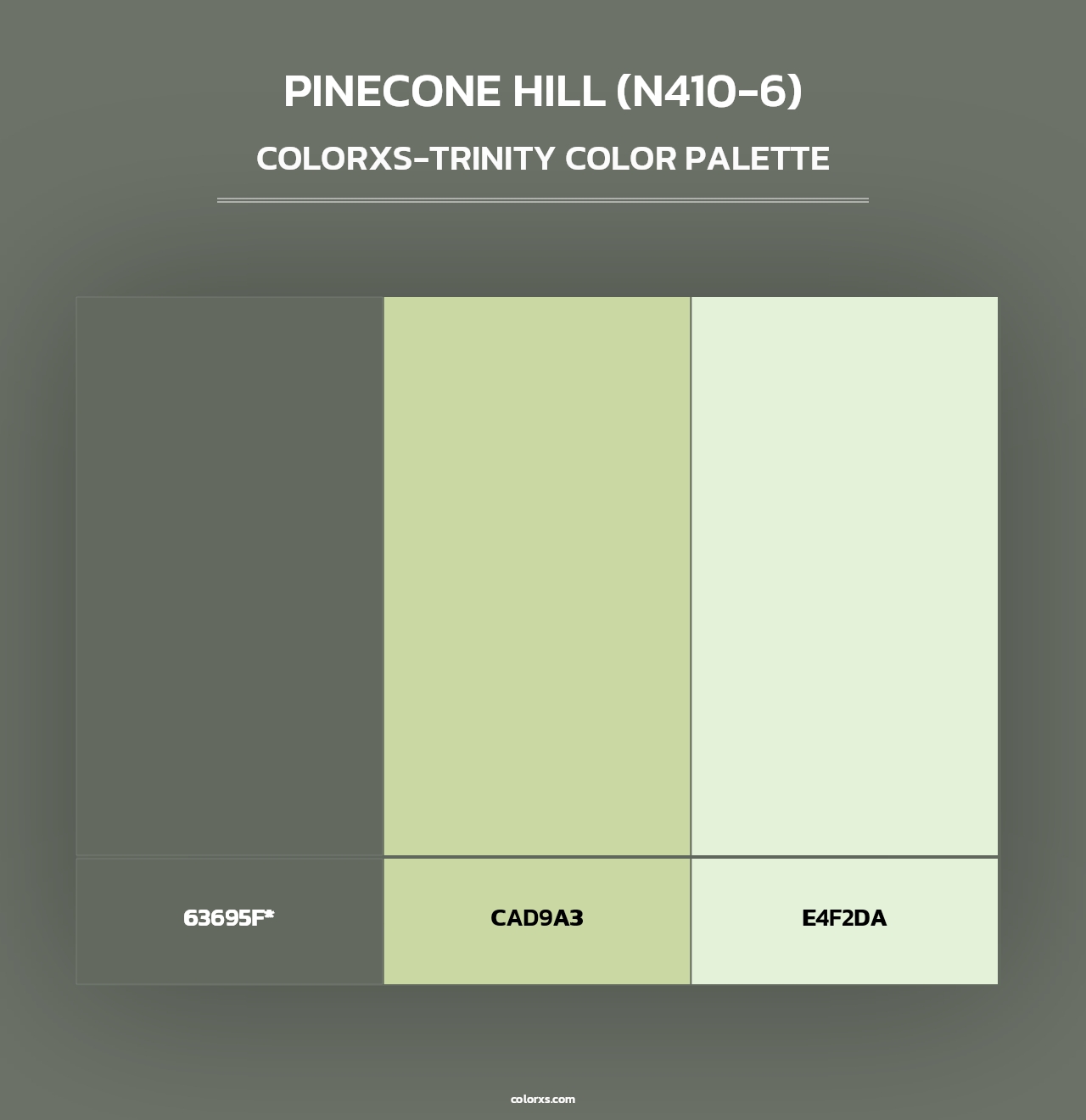 Pinecone Hill (N410-6) - Colorxs Trinity Palette