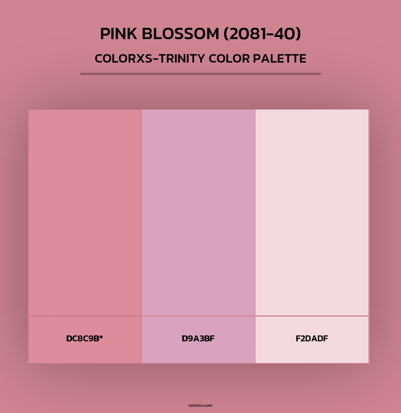 Pink Blossom (2081-40) - Colorxs Trinity Palette