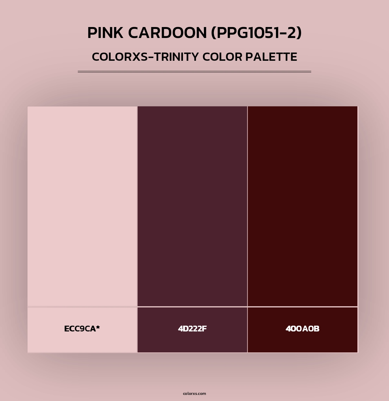 Pink Cardoon (PPG1051-2) - Colorxs Trinity Palette
